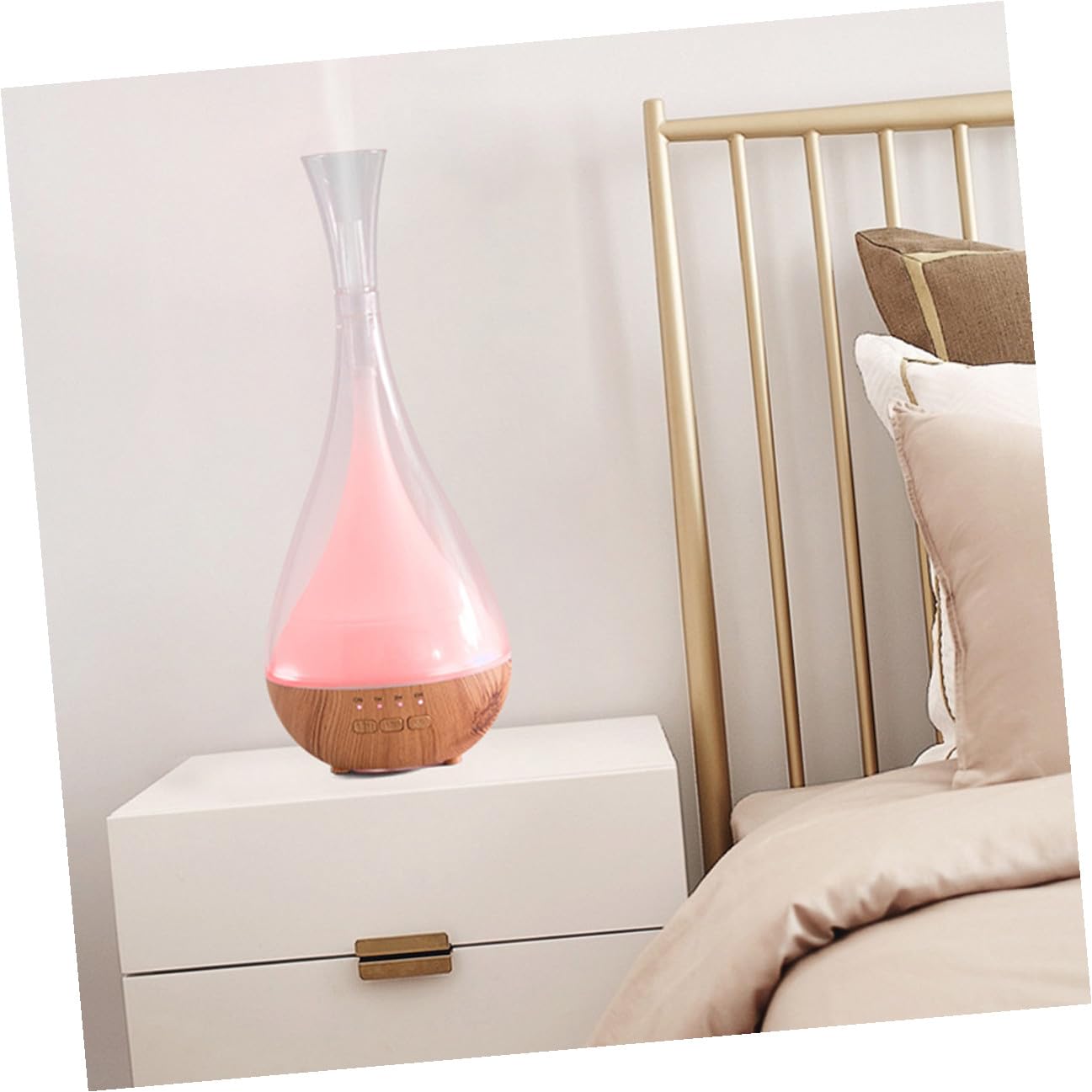Gatuida 1pezzi Diffusore Di Oli Essenziali Motivo in Legno Umidificatore Per Casa e Auto Nebbia Densa Funzione Continua Adatto Per Aromaterapia e Regalo