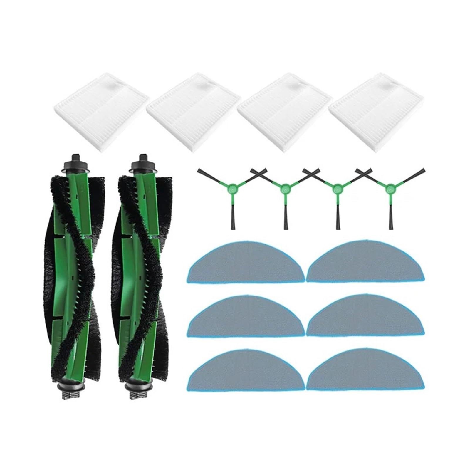 Accessori compatibili con iRobot Roomba 105 Combo, Roomba Combo Essential / 2 Essential Y0110 /Y0112/Y0140, parti for aspirapolvere robot(Set 10)