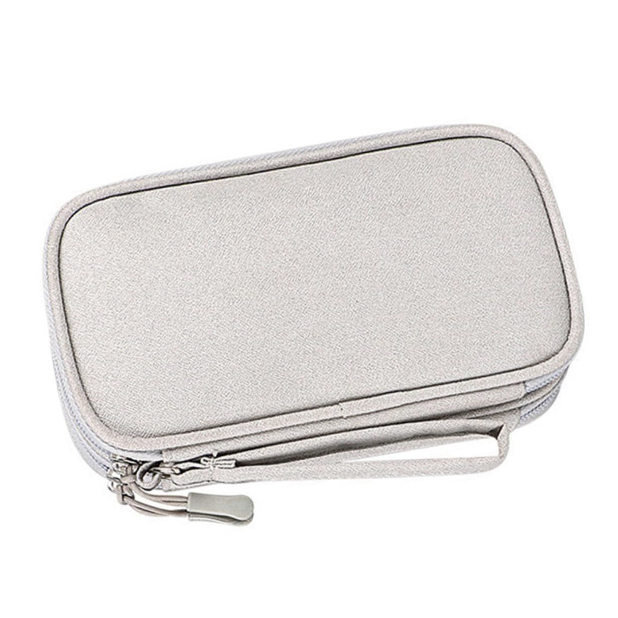 HOMSFOU 4pezzi Organizzatore Elettronico Portatile Per Viaggio Borsa Per Cavi e Accessori Design Compatto Oxford Scomparti Per Cuffie e Caricatori Ottima Protezione e Facile Da Trasportare