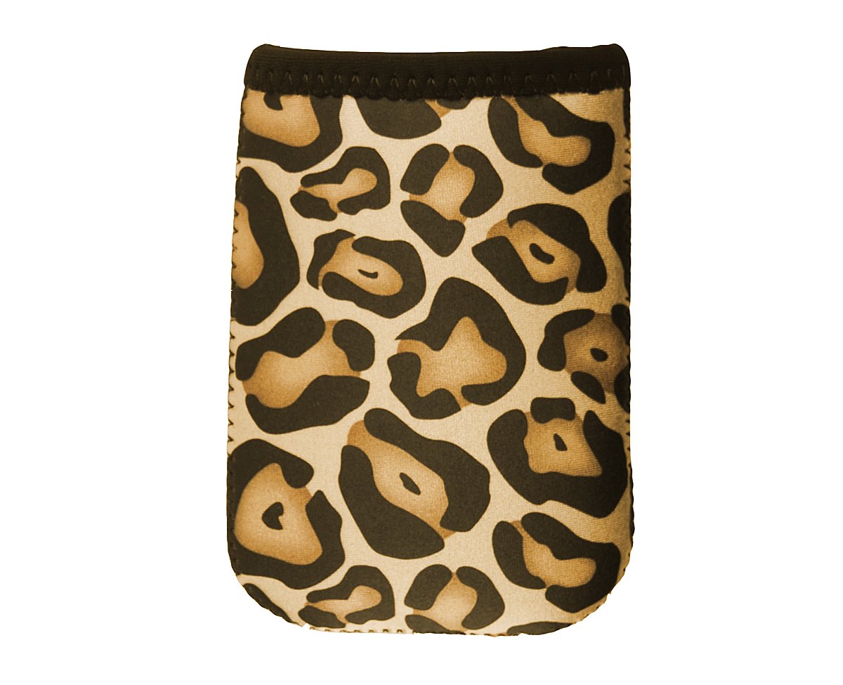 OP/TECH USA 4643355 Smart Sleeve 355, Neoprene Sleeve for Compact Cameras (3.5 x 5), Leopard