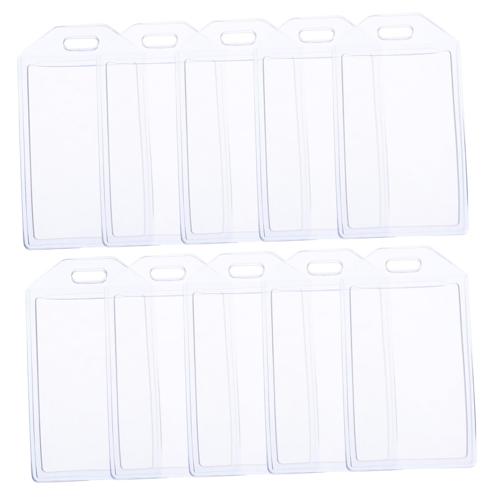 LALAFINA 10 Porta Etichette Per Bagagli in Pvc Resistente, Porta Etichette Identificative Per Valigie, Porta Biglietti Da Visita Trasparenti, Porta Etichette Da Crociera Per Viaggi