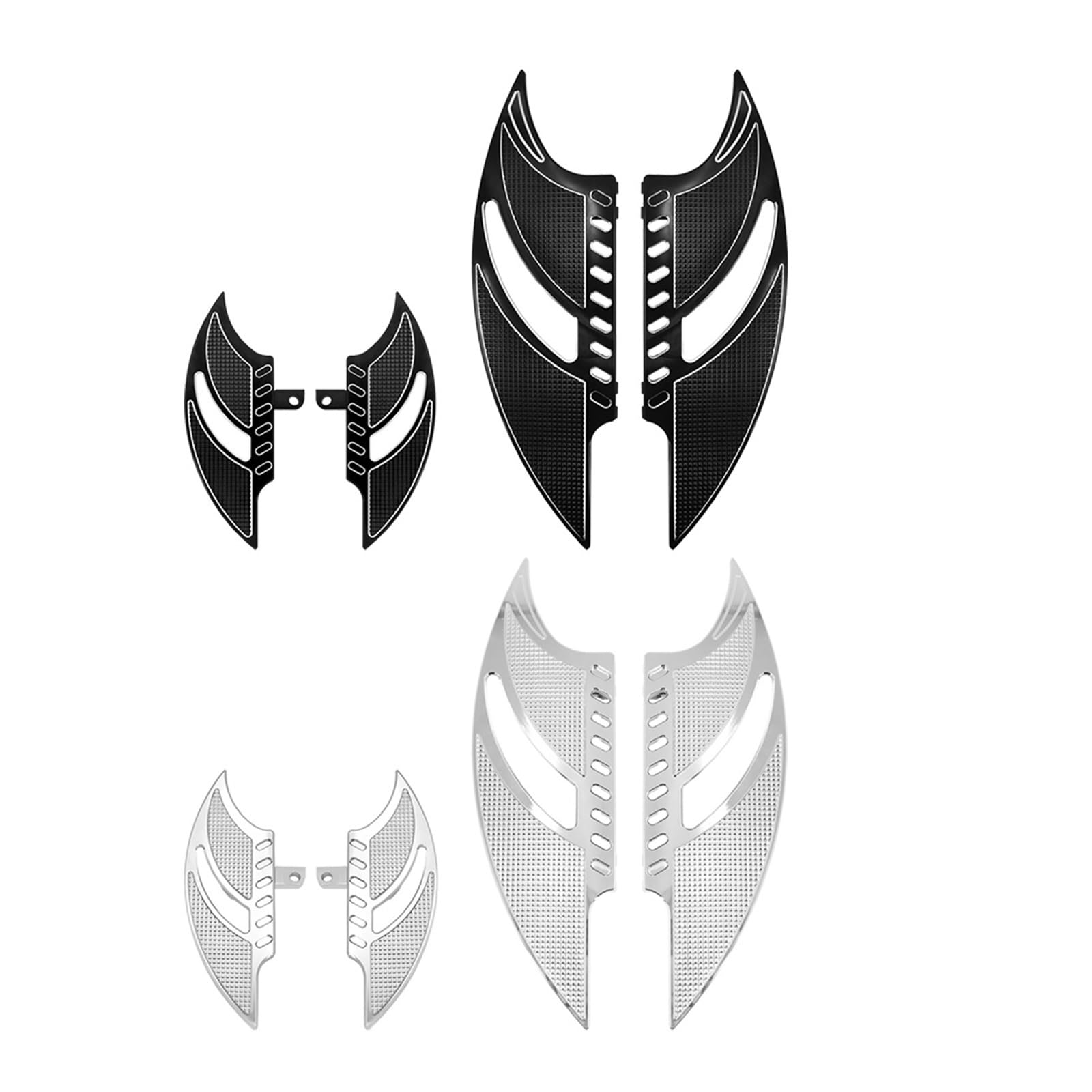 Stopki motocyklowe Pasuje do Harley Softail Dyna Sportster podnóżek kierowcy pedały pasażera deski podłogowe przednie tylne podnóżki(Chrome Footpegs Set)