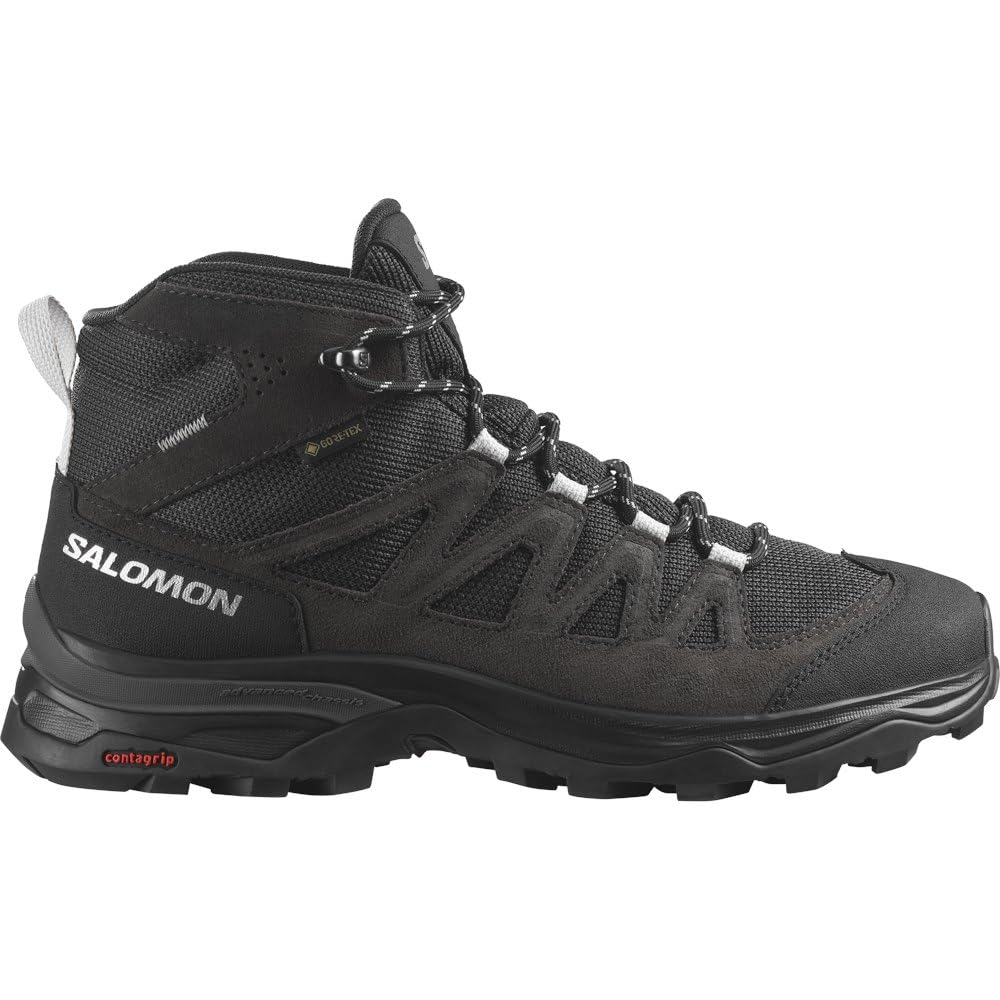 SALOMON X Ward Leather Mid GTX W Shoes Code 471819, Anthracite Black, 8 US