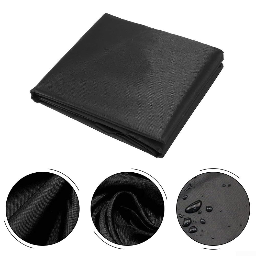 Copertura per tavolo da ping pong, 280 x 153 x 73 cm, impermeabile, antipolvere, tessuto in poliestere 210D, per tavoli da ping pong, non pieghevole, dimensioni standard, nero e grigio