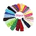 Little Mouse Assorted Color Girl Headbands with Bows or Flower / Cute Head Band Hair Bow Crystal Flower /Bow Skinny Headbands (Assorted color 26 Crochet Headband)