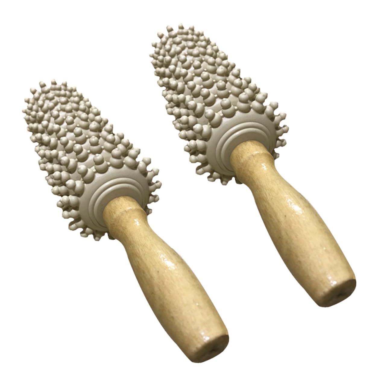 FOYTOKI 2pcs Rollers Massage Stick Massage Roller Stick Massage Tools Massagers for Neck Wooden Roller Massager Wooden Lymphaticdrainage Tool Handheld Anti Cellulite Roller Massage Sticks