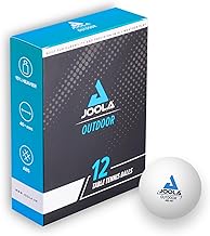 JOOLA Tischtennisbälle Outdoor - 40+ mm Tischtennis Bälle Wetterfest, Robust für Außen (6er-| 12er-Pack), Weiss