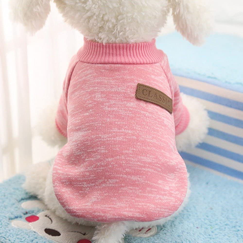 1 Pieza de Ropa Rosa para Perros pequeños, suéter Suave para Perros, Ropa para Perros