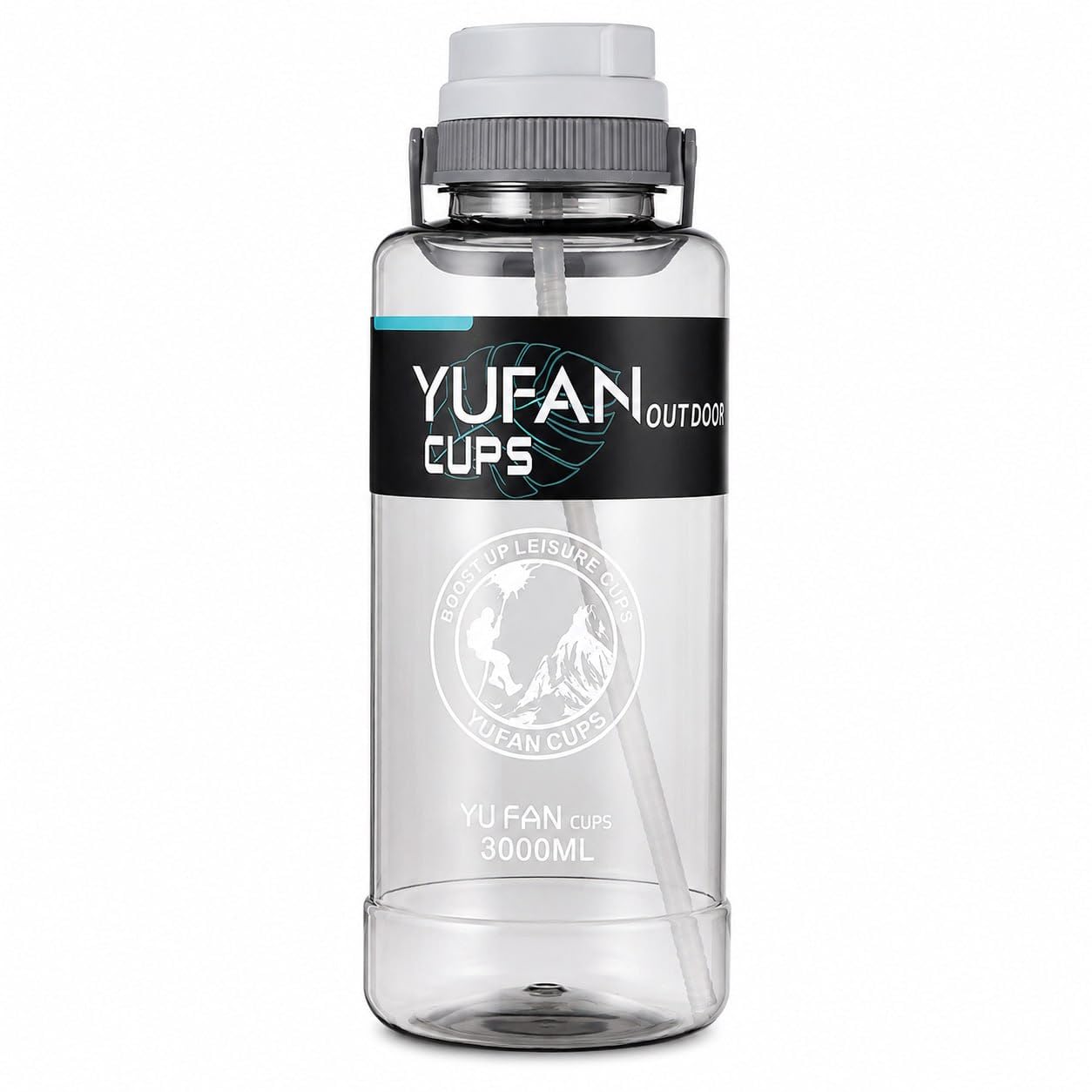 AQUAFIT YUFAN 3L Water Bottle - 100oz Large Sports Jug -1