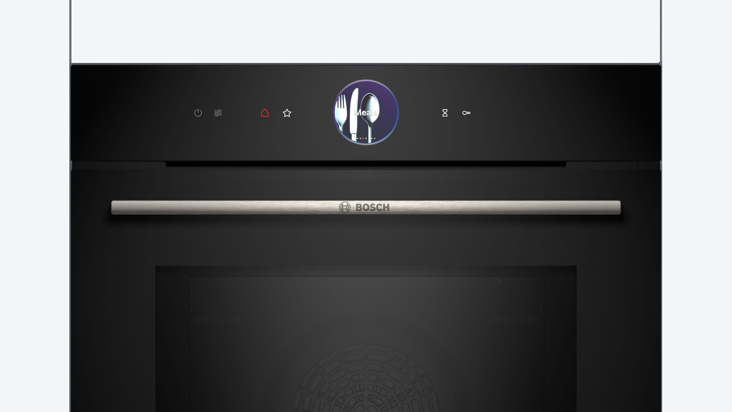 Bosch HMG7361B1, Forno combinato con microonde smart da incasso, Funzione Airfry, Chiusura ammortizzata della porta, Display TFT Touch Plus, Nero, 60 cm.