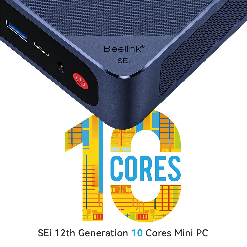 Beelink Mini PC SER5 MAX, AMD Ryzen 7 5800H(Up to 4.4GHz), 16GB