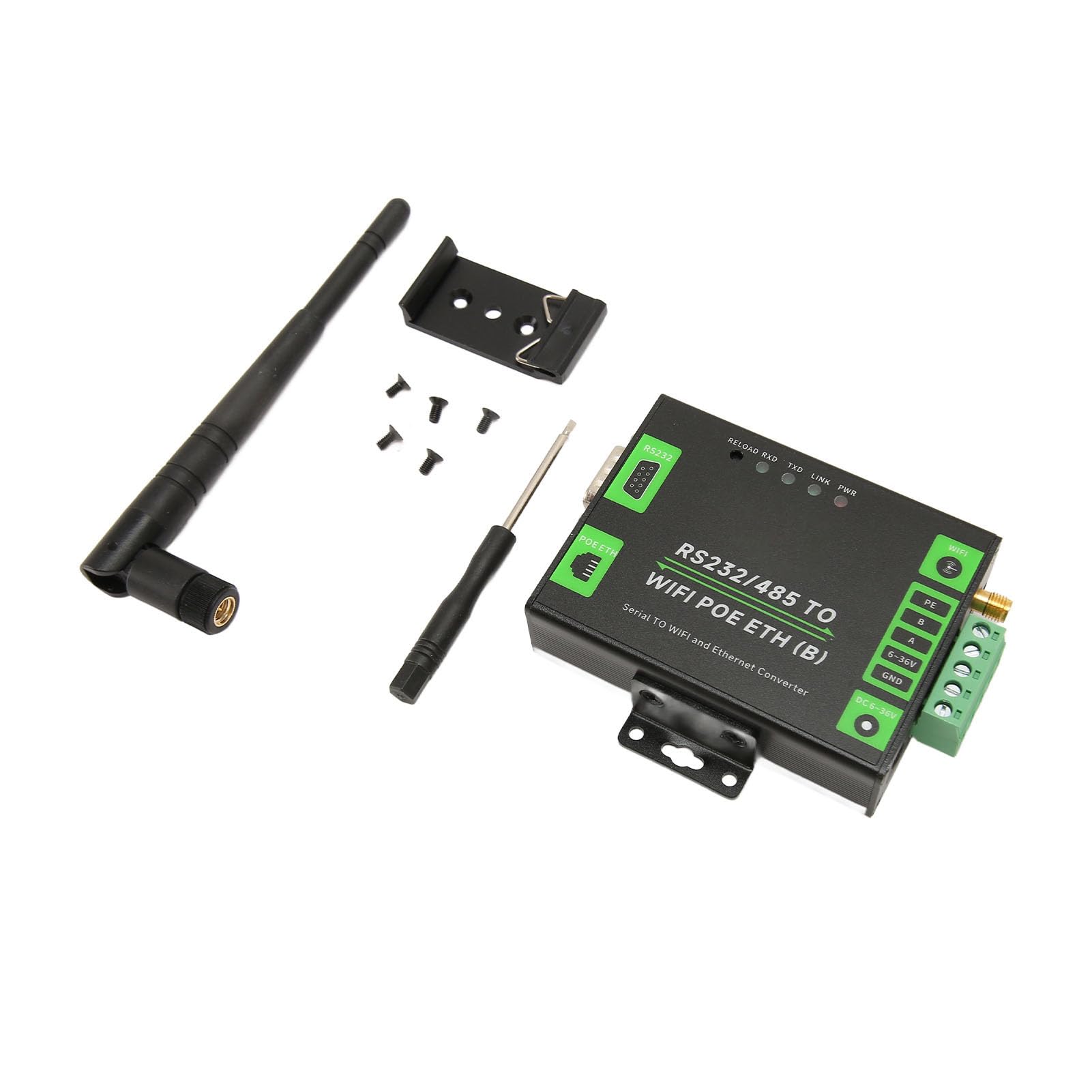 Industrial RS232/RS485 serwer szeregowy do WiFi/Ethernet z wielofunkcyjnymi rozwiązaniami IoT