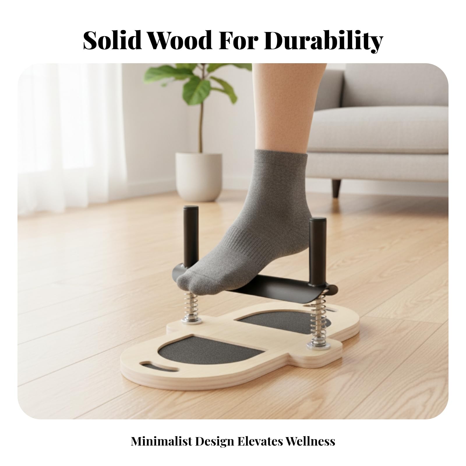 MERIGLARE Tabla con Resortes Resistente Tabla Ejercicios para Pie, Antislizante, Gimnasio, portistas