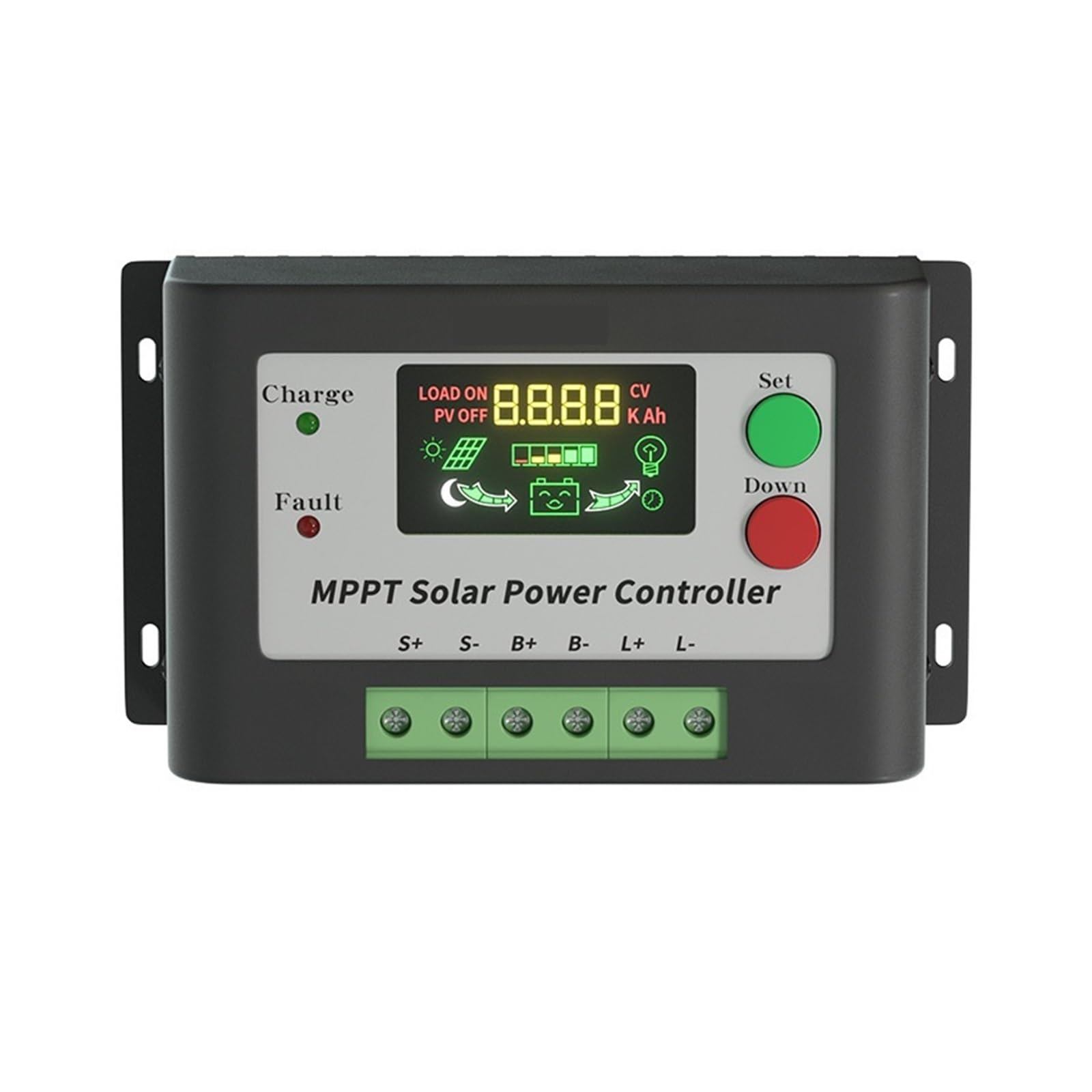 Contrôleur Solaire 10A20A MPPT Système De Production D'énergie Photovoltaïque Charge/décharge Buck(20A)
