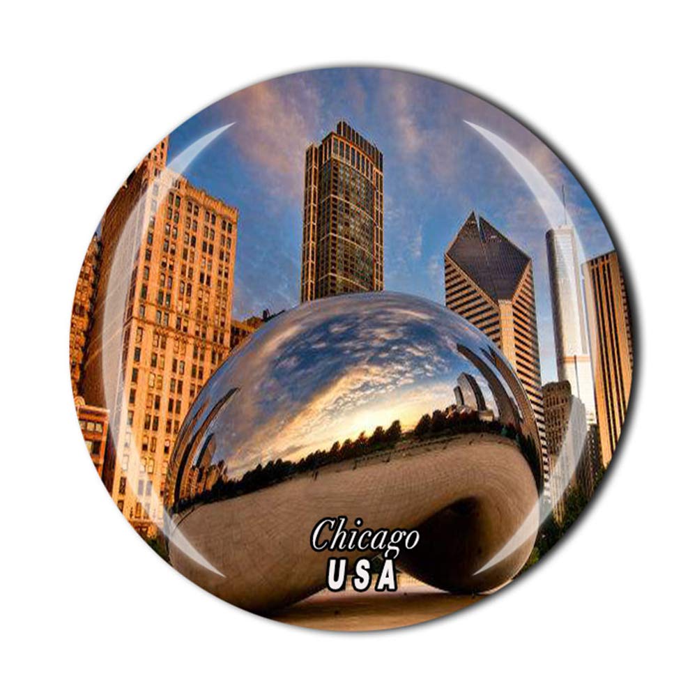 Muyu Magnet Chicago Usa Fridge Magnet Souvenir Gift Decor Magnetic Sticker Collection
