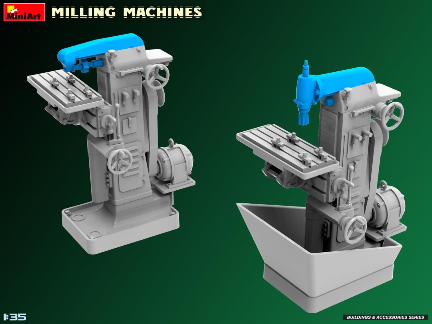 Amazon.co.jp: Miniart MA35663 1/35 Milling Machine, 2 Pieces