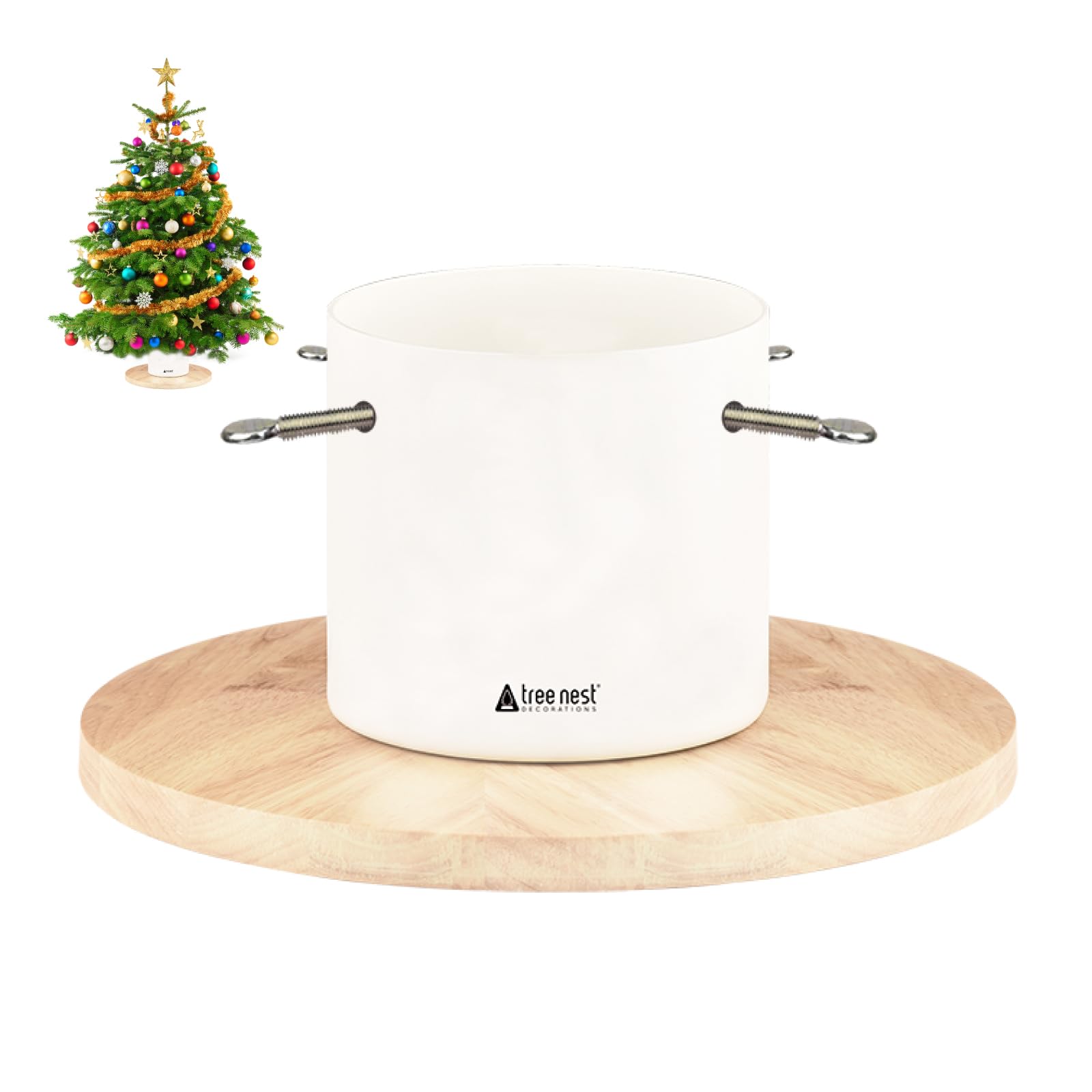 Supporto Albero Di Natale Con Serbatoio Acqua - Per Alberi Fino A 3m, Tronco 5-13cm, Nero - Foto 3