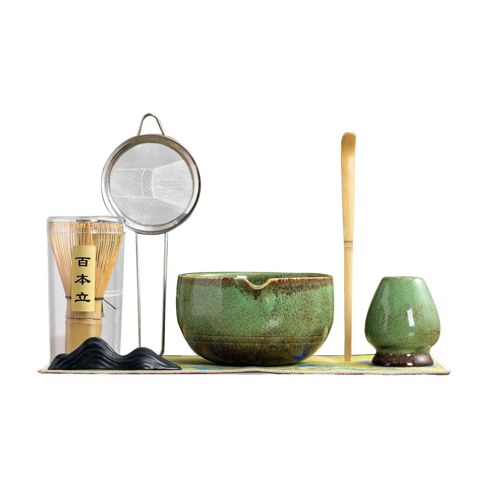 ATORSE™ Matcha Whisk Set Craft with Mat Whisk Holder for Tea Room Office Living Room|Home & Garden|Food & Beverages|Tea 3