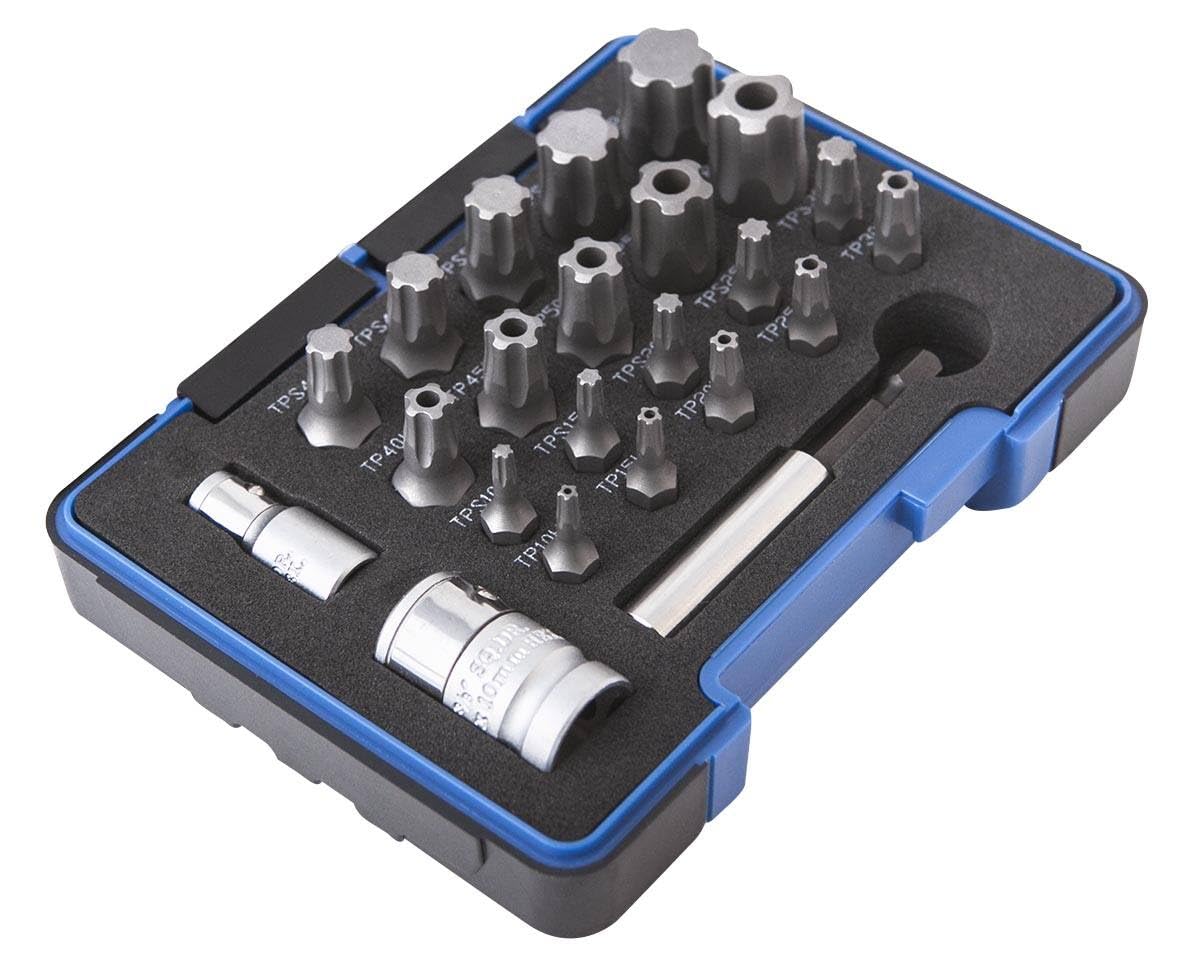 Coffret 23 pcs d'embouts TS Plus/Torx Plus 1/4" et 3/8" CRV - Om 0645 - CLAS Equipements