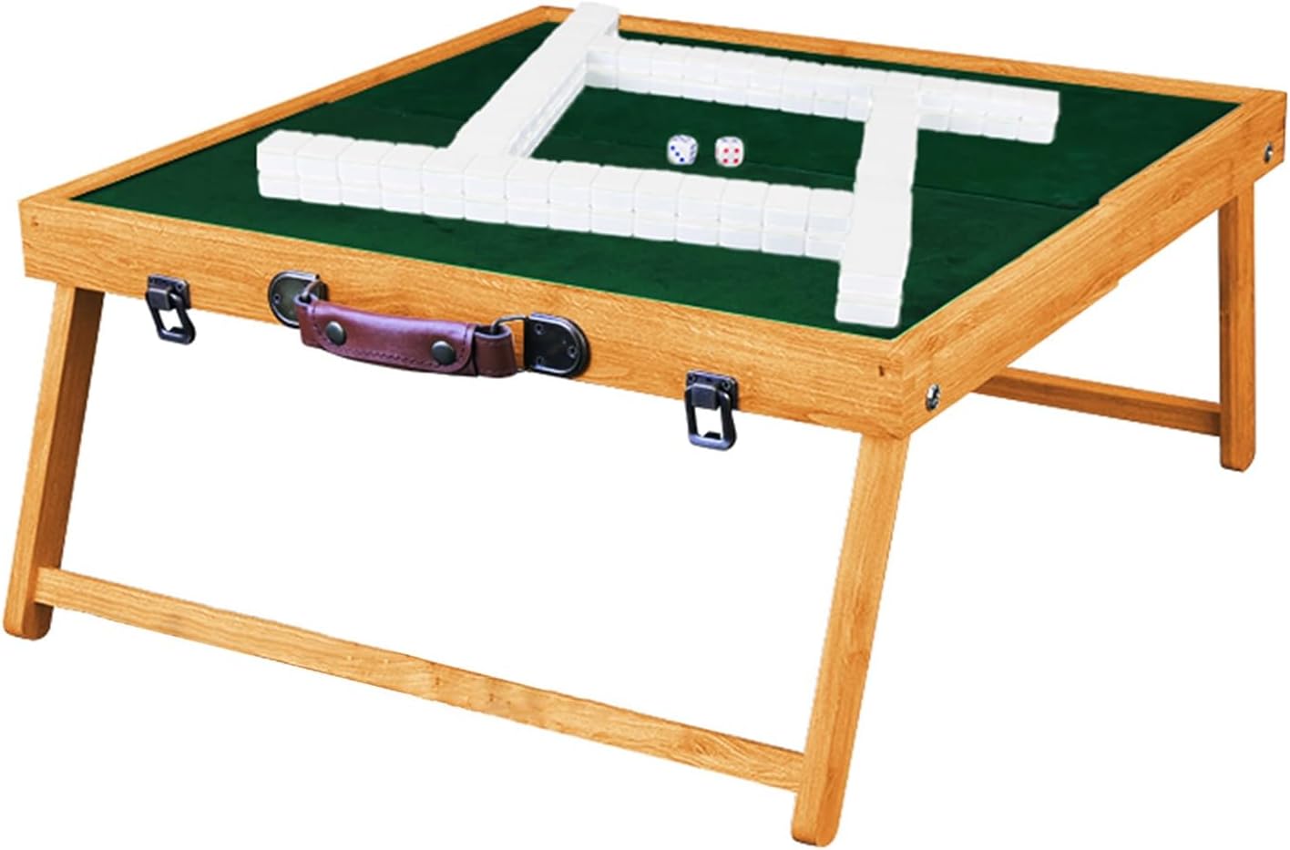 Diexgiy 4人用電動麻雀機、折りたたみ式、牌のサイズは42mm、144枚 雀