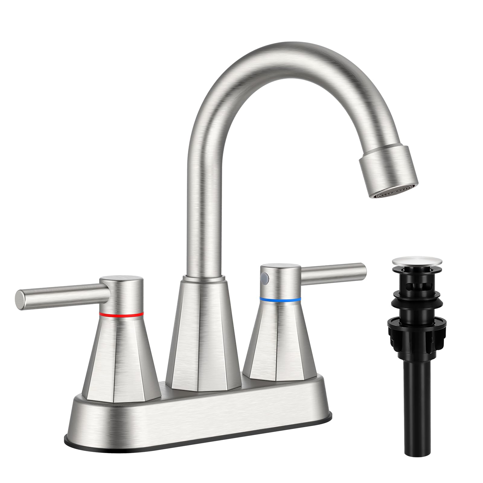 Brushed Gold 2-Handle Bathroom Faucet - FREE SHIPPING -18