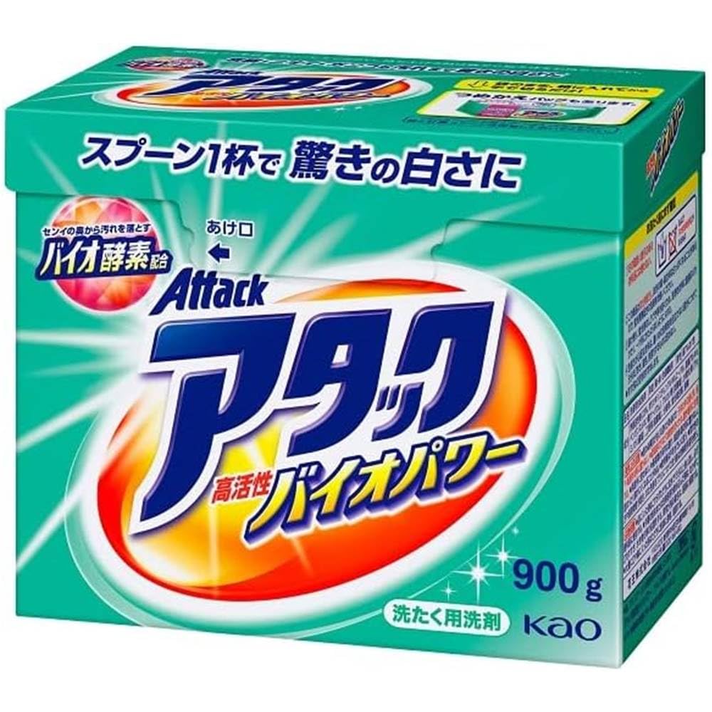 Amazon.co.jp: アタック 高活性バイオパワー (粉末) 本体900g+詰替え