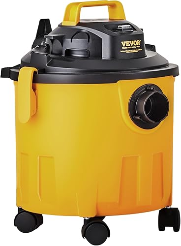 Miniatura 12 de VEVOR Aspiradora húmeda y seca, aspiradora húmeda y seca de 5 galones y 6 caballos de fuerza, potente succión con función de soplador con