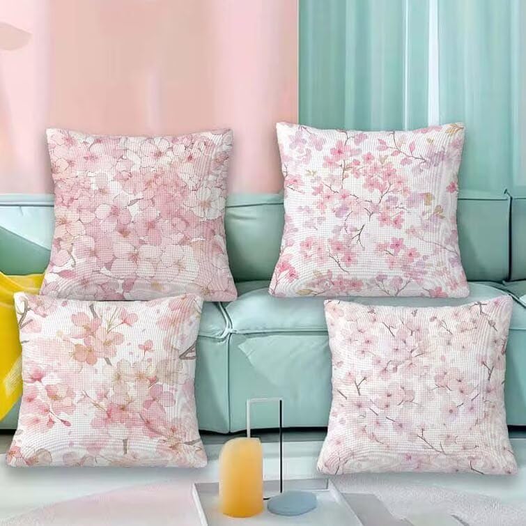 Coussin exterieur impermeable blanc 45x45 en lot de 4 pour salon