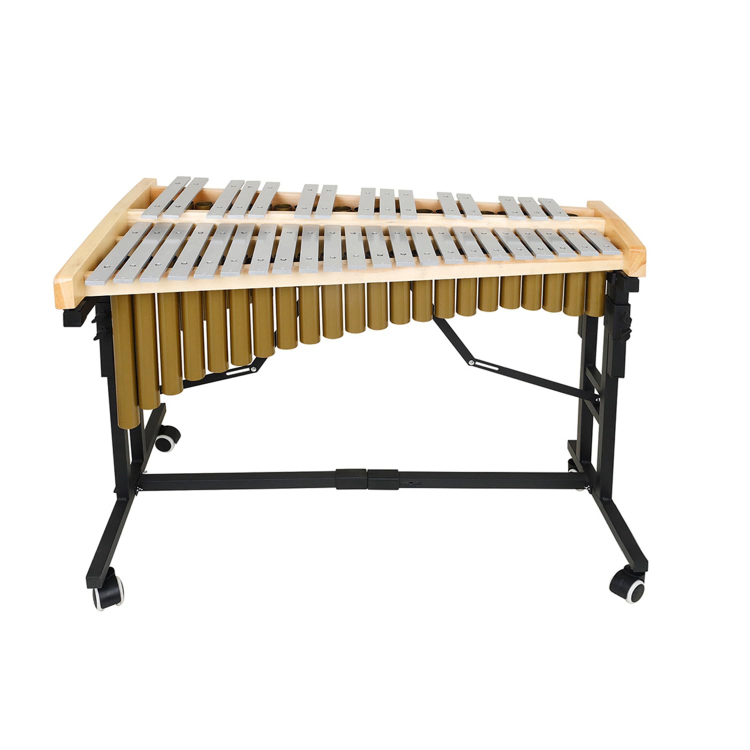 ENNBOM 37 Note Glockenspiel For Beginners Natural Aluminum Xylophone with Mallets and Support Stand Professional Glockenspiel