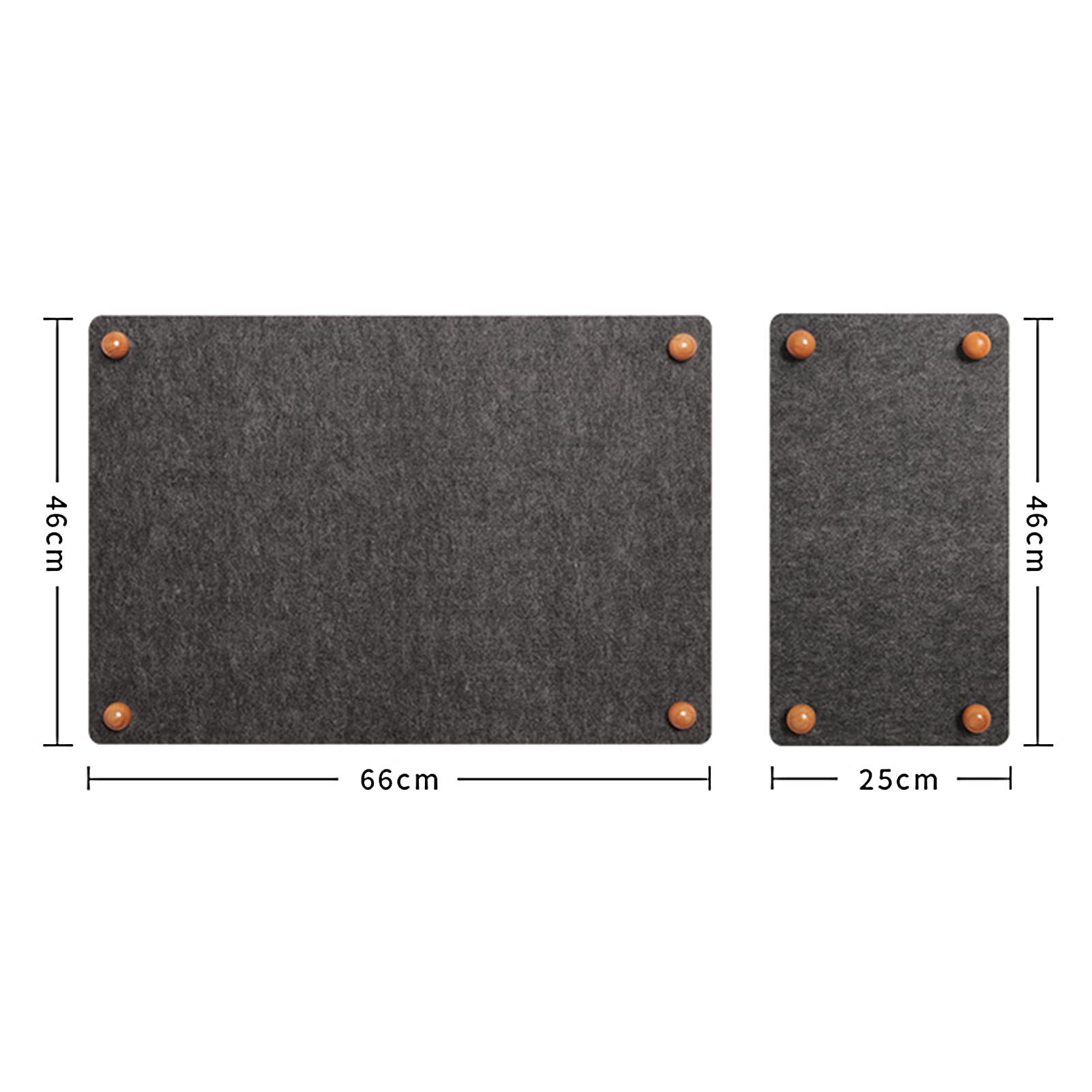 Filz-Pinnwand 18 Mm Dick Doppellagig Filz Nachricht Memoboard Mit 40 Push-Pins, Für Haus Schlafzimmer Wohnzimmer Eingang Büro Schule Wanddekoration