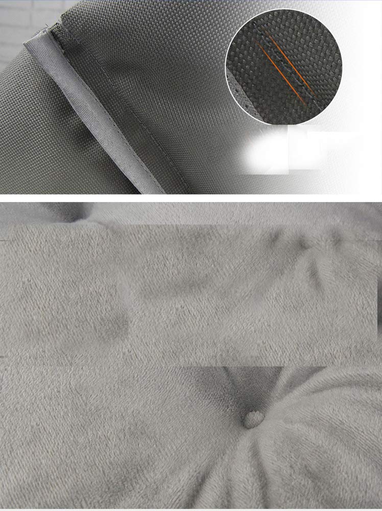 Cuscino morbido di alta qualità – Cuscino ergonomico di supporto per la schiena per sedie da ufficio, casa, cucina e giardino, 40 x 47 x 47 cm, grigio comodo cuscino per una migliore esperienza di