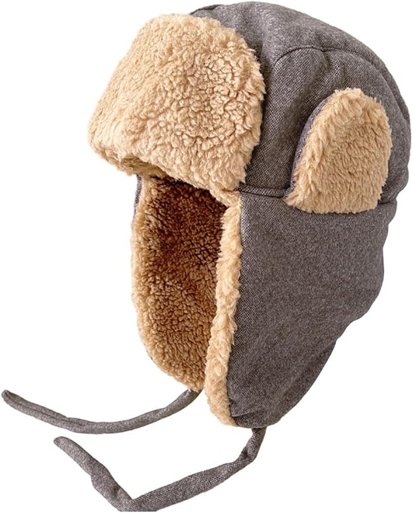 Winter Trapper Russian Ushanka Trooper Hat Sherpa Lined Earflaps