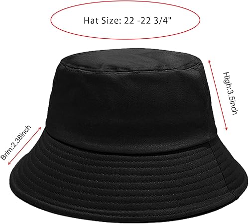 Miniatura 3 de PFFY Bucket Hat for Women Men Cotton Summer Sun Beach Fishing Cap