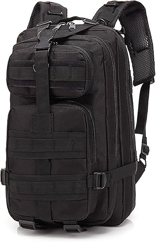 Renil 10253035404555L Molle Army Mochila táctica militar impermeable paquete de asalto mochila mochila, negro- 30l -estilo 06, Deporte
