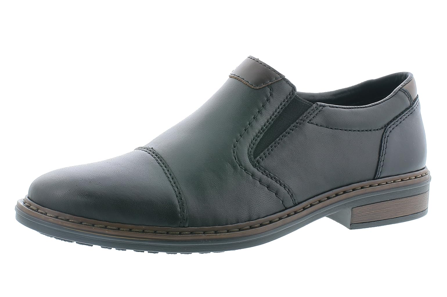 Rieker , Men’s Loafers, Black (Schwarz/Kastanie/Schwarz 00), UK (40 EU)