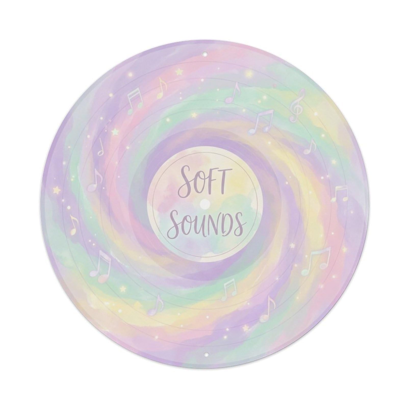 Vinyl Records Pastel Dream Album Cover Style Metal Tin Sign