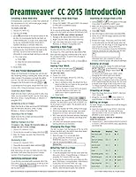Adobe Dreamweaver CC 2015 Introduction Quick Reference Guide (Cheat Sheet of Instructions, Tips & Shortcuts - Laminated Card) 1939791677 Book Cover