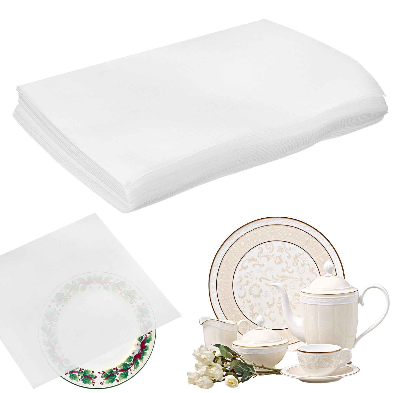 sourcing map 25 Pcs Cushion Foam Pouches, 12" x 10" Cushioning Packing Supplies Cushioning Foam Padding Sheets for Moving and Packaging Dishes, China, Books, Photo Frame