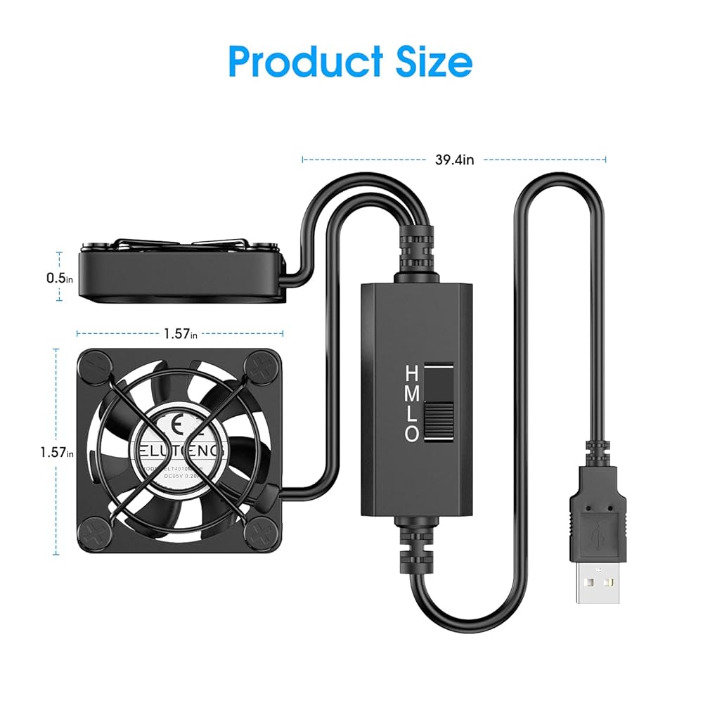 【新品未使用❗️】 USB BESKTOP DOUBLE FAN Double Head Desktop Oscillating Fan - USB Rechargeable