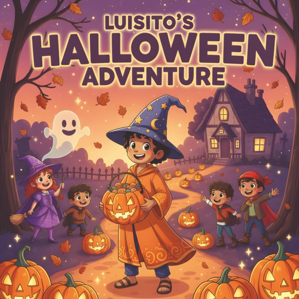 Luisito’s Halloween Adventure Book for Kids: A Funny Spooky Adventure Story with Magical Surprises, Costumes, and Friendship