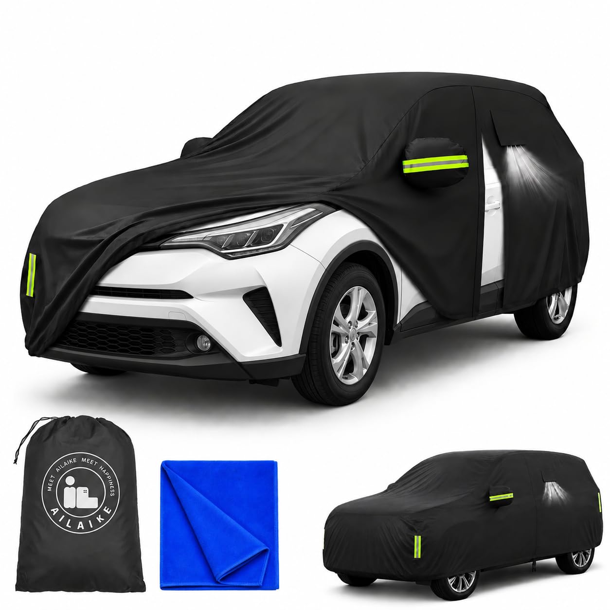 10-Layer Car Cover Waterproof All Weather Fit for Toyota C-HR