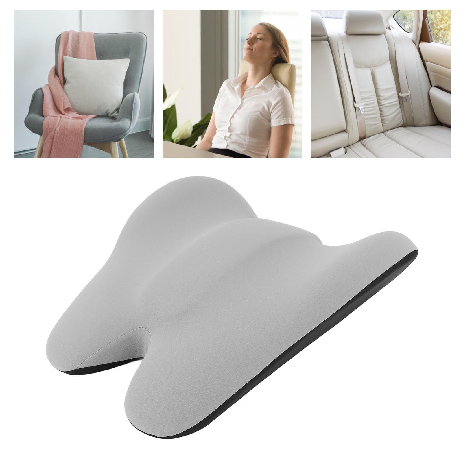 Chrees Cuscino ergonomico per schienale per sedia da ufficio Comfort