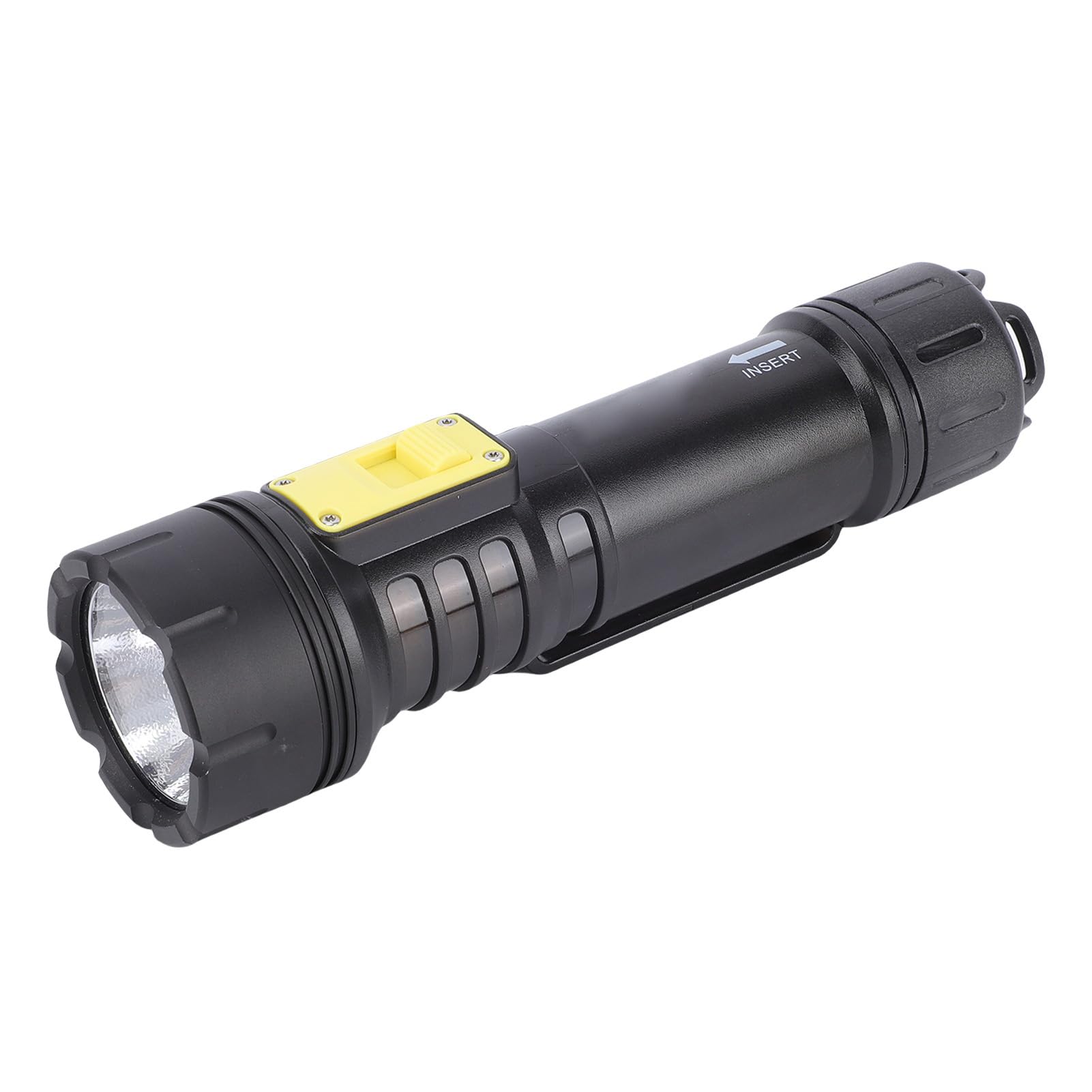 Torcia elettrica subacquea ad alta luminosità Torcia impermeabile ricaricabile USB per immersioni subacquee avventure all'aperto in lega di alluminio compatta