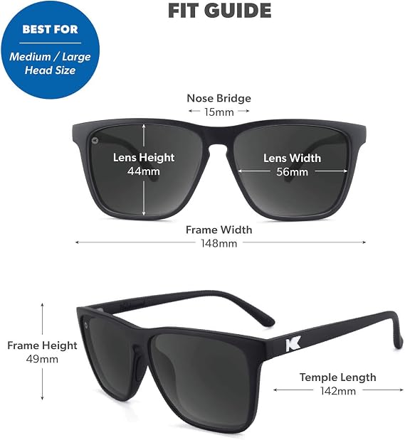 Knockaround Square Polarized Sunglasses for Men & Women - UV400 Protection