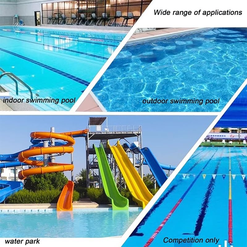 Questa Corda di Sicurezza preassemblata per Piscina - Linea Galleggiante per corsie e segnaletica di Area | Accessori Resistenti per Piscine, spiagge, secche e Sport Acquatici