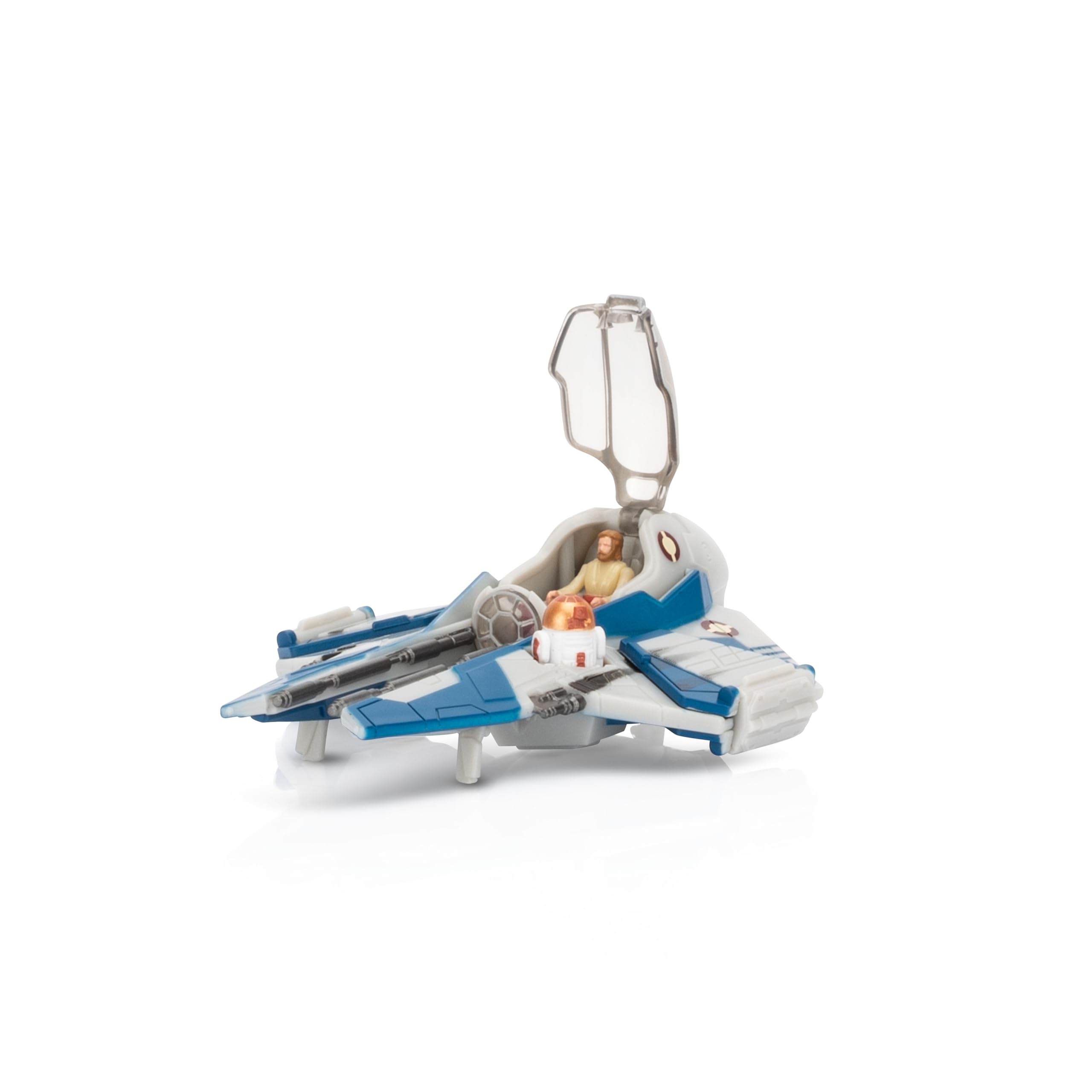 Star Wars Micro Galaxy Squadron SWJ0455 – Battle Pack | Obi-Wan Kenobi vs. General Grievous Battle Pack – 12,5 cm Belbullab-22 Starfighter und Jedi Interceptor mit 3 Mikro-Figuren