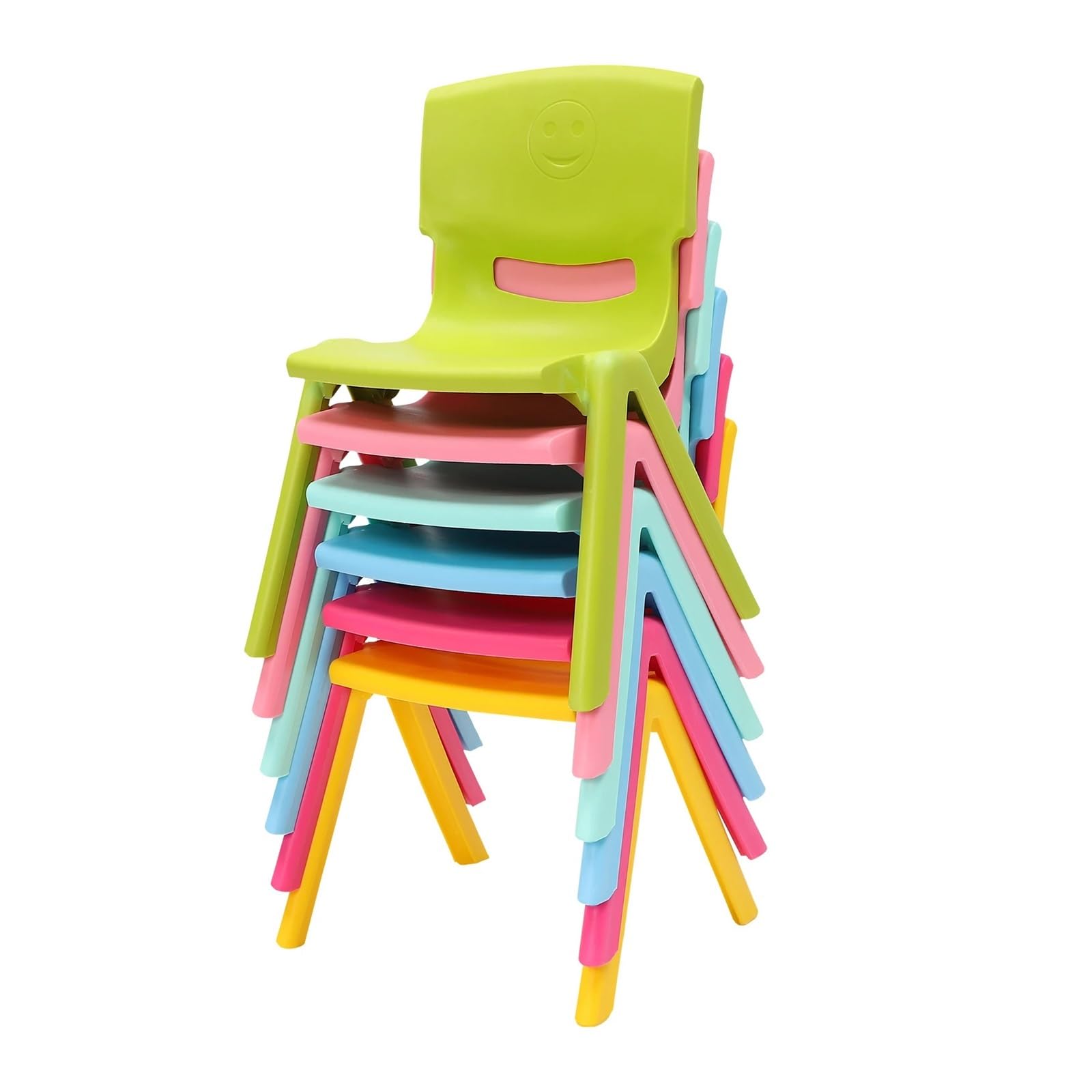 Chaises d'école empilables et lavables pour éliminer le désordre dans les salles de jeux