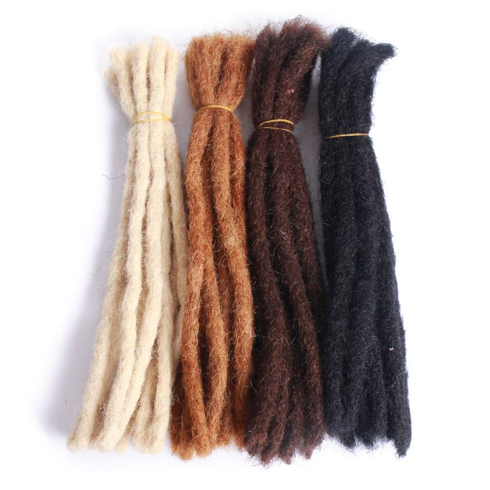 Extensions dreadlocks cheveux humains contre les irritations mèches noires