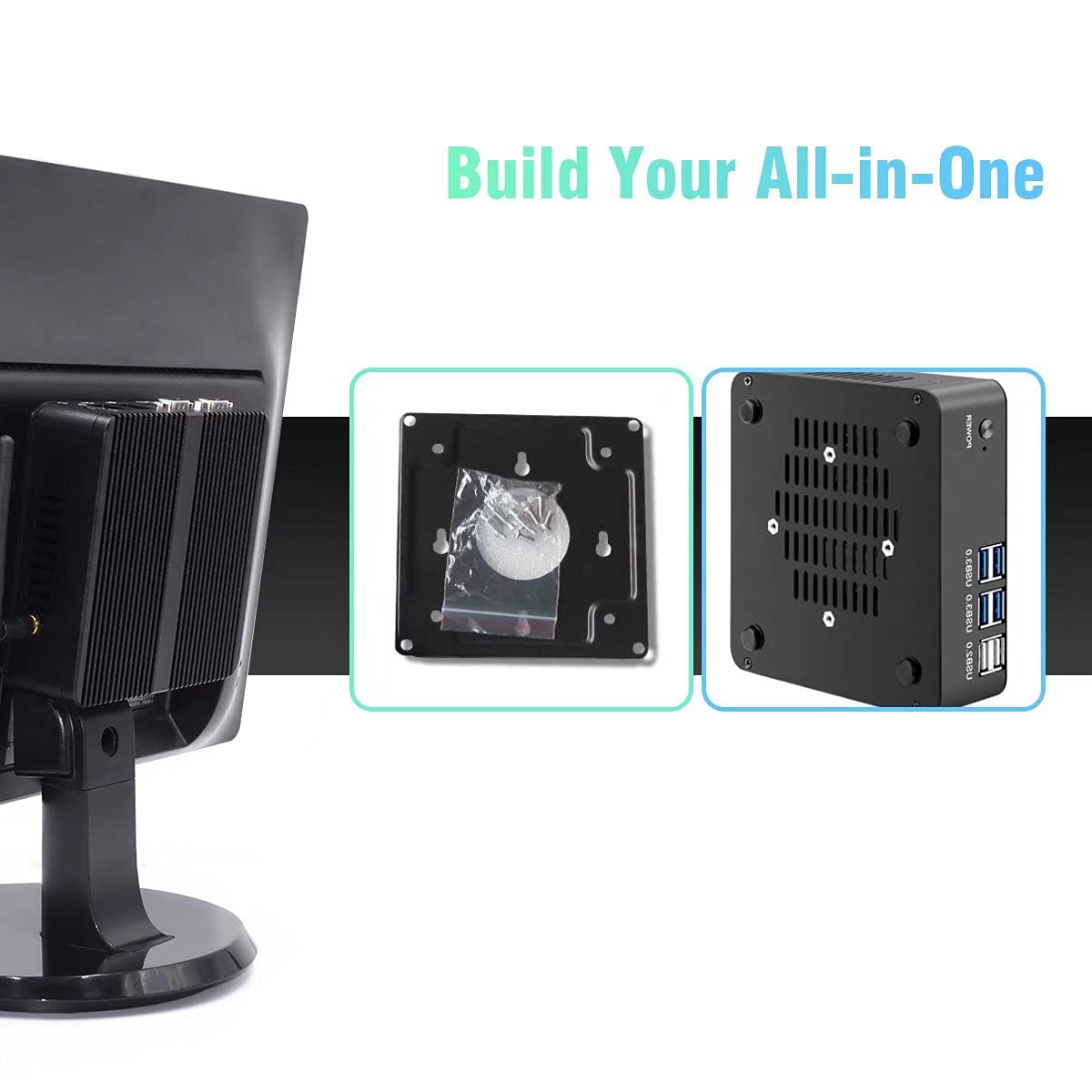 Amazon.co.jp: ミニ PC Celeron J4125、 デスクトップ小型コンピュータ