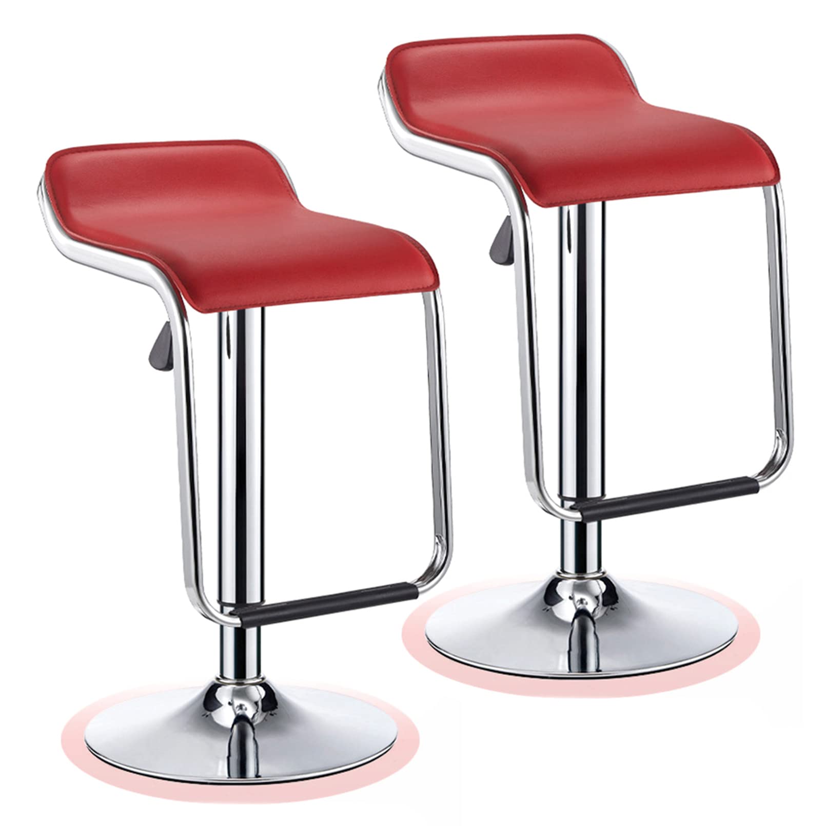 Tabourets de petit-déjeuner ergonomiques avec assise rembourrée pour dos sensible